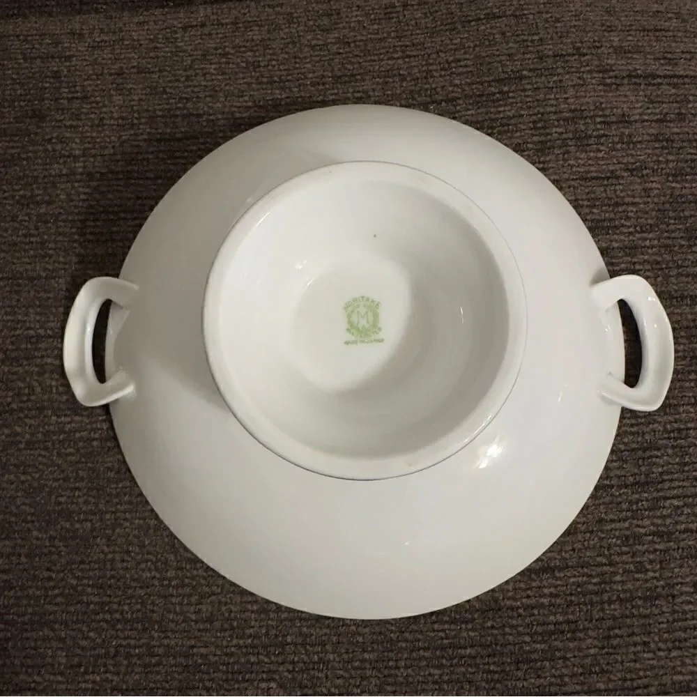 Noritake M Morimura House by the Lake Bowl with Handles